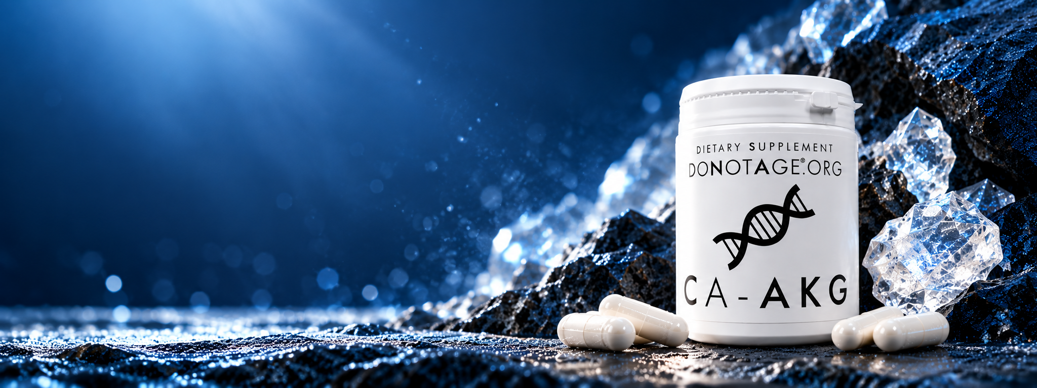A tub of Ca-AKG on ice